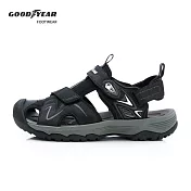 【Goodyear 固特異】魅影 男款3E寬楦護趾運動涼鞋 / GAMS53720 JP25 黑