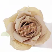 【PinkyPinky Boutique】手工縫珠 知性氣質風戒指 (豆黃)