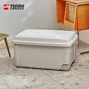 【日本天馬】INCARGO 手拉式置物收納箱附輪-85L- 典雅白