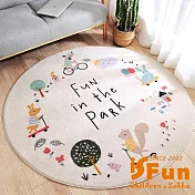 【iSFun】玩耍動物 羊羔絨毛腳踏床邊地墊80x80cm/米