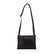 ISSEY MIYAKE 三宅一生 BAOABO KAIJU 3X4壓紋斜背包- 黑