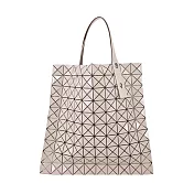 ISSEY MIYAKE 三宅一生 BAOBAOPRISM 10x10金屬漆面托特包- 灰褐