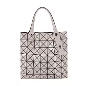 ISSEY MIYAKE 三宅一生 BAOBAOPRISM 7x7金屬漆面手提包- 灰褐