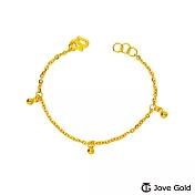 JoveGold漾金飾 聰明機伶彌月黃金手鍊