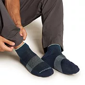 【紐西蘭Icebreaker】男 短筒薄毛圈多功能運動襪 L 霧藍/灰黑/薄荷藍