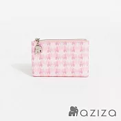 aziza 小象圖騰卡片零錢包  果凍粉