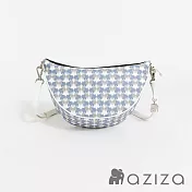 aziza 小象圖騰斜背微笑包  千鳥藍
