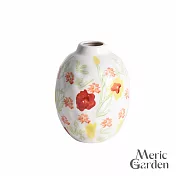 【Meric Garden】璽韻雅繪陶瓷花瓶/裝飾花瓶/桌面擺飾_2款任選 皓月紅韻