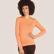 【紐西蘭Icebreaker】女 Tech 圓領長袖上衣-BF260 S 柚橘