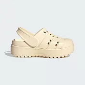 Adidas Adilette Clog Platform [JP7159] 女 涼拖鞋 休閒 厚底 防水 米