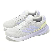 adidas 慢跑鞋 Runfalcon 5 W 女鞋 灰 藍紫 緩震 基本款 運動鞋 JI3979 24.5cm GREY/BLUE