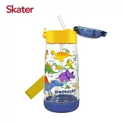 日本 Skater PET吸管水壺(480ml)-恐龍圖鑑