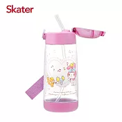 日本 Skater PET吸管水壺(480ml)-美樂蒂