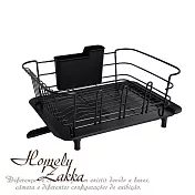 【Homely Zakka】日式簡約不鏽鋼廚房多功能瀝水碗碟架/碗盤置物架/收納水杯架_ 黑色