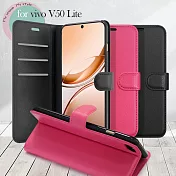 Dapad for vivo V50 Lite 百搭時代多卡式夾層皮套 黑色