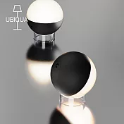 【義大利UBIQUA】Albedo 朔望之間USB充電式兩用桌燈/吊燈- 純黑