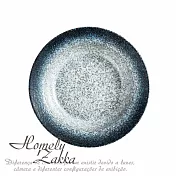 【Homely Zakka】日式復古輕奢窯變陶瓷草帽盤/深湯盤/義大利麵盤/西餐盤_2款任選 藍韵