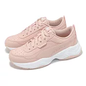 Puma 休閒鞋 Cilia Mode 女鞋 粉紅 白 皮革 厚底 增高 老爹鞋 37112527