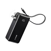 ANKER A1637 Fusion 行動電源10000mAh 30W三合一自帶線自帶插頭 黑
