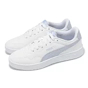 Puma 休閒鞋 Court Lally 女鞋 白 紫 復古 小白鞋 40036705