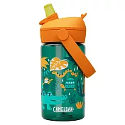 【美國 CamelBak】400ml Flip Straw 兒童吸管運動水瓶RENEW 叢林探險