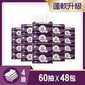 【舒潔】 舒潔極絨厚(四層)抽取衛生紙 60抽x8包x6串/箱