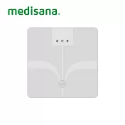 【德國medisana】藍牙24合1多功能體脂計(BS 340connect)｜兩色可選(藍/白) 白色