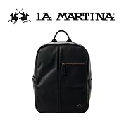 【LA MARTINA】限量2折 頂級皮革後背包 LMZA01307T 全新專櫃展示品(黑色)