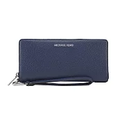 Michael Kors JET SET TRAVEL 牛皮手掛長夾- 海軍藍
