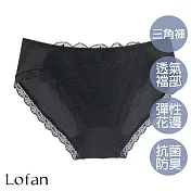 【Lofan 露蒂芬】星語中低腰三角小褲 M 黑色