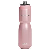 【美國 CamelBak】650ml Podium 競速真空保冰單車水瓶- 櫻花粉