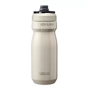 【美國 CamelBak】530ml Podium 競速真空保冰單車水瓶- 象牙白
