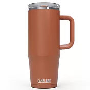 【美國 CamelBak】1000ml Thrive Mug 防漏不鏽鋼日用保溫馬克杯(保冰)- 山脊紅