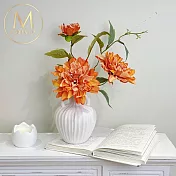 【Floral M】復古少女油畫風牡丹仿真花禮