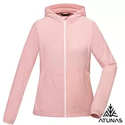 【ATUNAS 歐都納】女款防曬透氣輕薄連帽外套/大尺碼A8GA2517W*- S 糖果粉