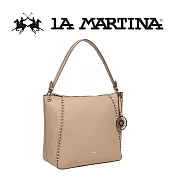 【LA MARTINA】限量2折 頂級皮革托特包肩背包 LMBA01816P 全新專櫃展示品(燕麥色)