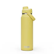 【美國 CamelBak】1000ml Chug 不鏽鋼彈蓋運動保溫瓶(保冰)- 檸檬黃
