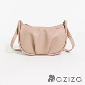 aziza LUCIA斜背彎月包  卡其駝