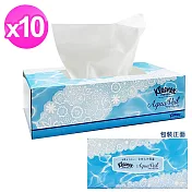 日本Kleenex盒裝面紙雙層/180抽(含天然保濕成分甘油) x10盒
