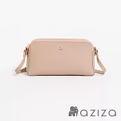 aziza ELSIE三層斜背貝殼包-小  卡其駝