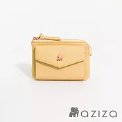 aziza CLARA鑰匙零錢包  布丁黃
