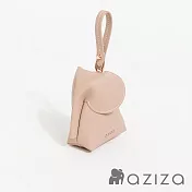 aziza 立體小象手工吊掛零錢包  卡其駝