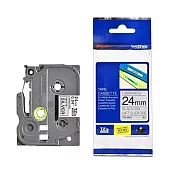 兄弟牌 BROTHER 銀底黑字 24mmx8M 特殊規格標籤帶/ 包 TZe-M951