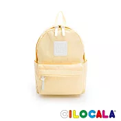 CILOCALA 亮彩尼龍防潑水後背包-小  布丁黃