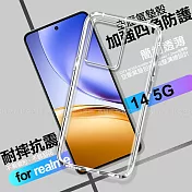 CITY BOSS for Realme 14 5G 加強四角防護防摔空壓氣墊殼