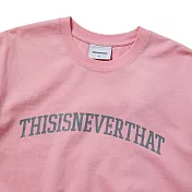 Thisisneverthat Arch-Logo Tee 白 / 碳黑 / 粉 短袖 TN250TTSST07 S 粉