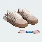 adidas 休閒鞋 Gazelle Bold W 女鞋 粉紅 棕 迪士尼 瑪麗 蝴蝶結 厚底增高 愛迪達 JR4244