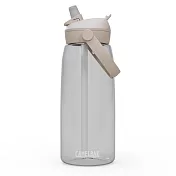 【美國 CamelBak】1000ml Flip Straw多水吸管水瓶RENEW- 晶透白