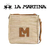 【LA MARTINA】限量2折 頂級編織手提包肩背包 LMBA01787T 全新專櫃展示品(琥珀色標)