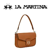 【LA MARTINA】限量2折 頂級皮革肩背包側背包 LMBA01814P 全新專櫃展示品(琥珀色)